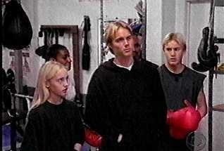 A picture of Taryn Van Dyke with her brothers in Diagnosis Murder.
